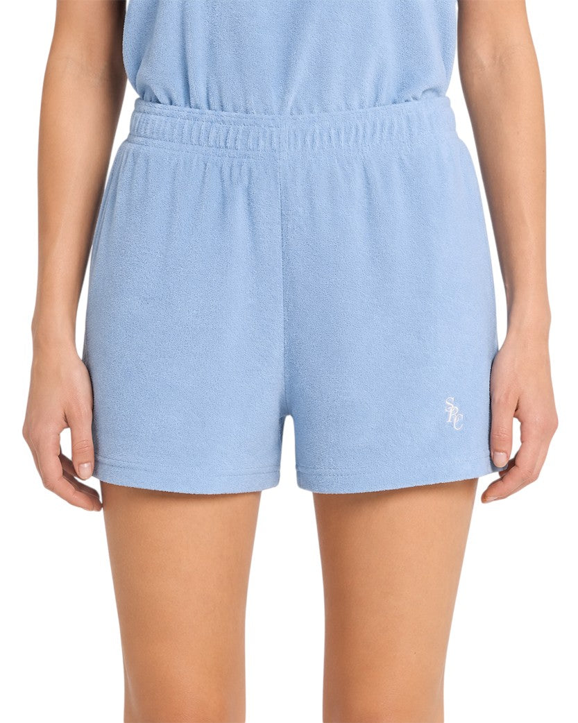 Sporty & Rich SRC Terry Short Sky Blue/White