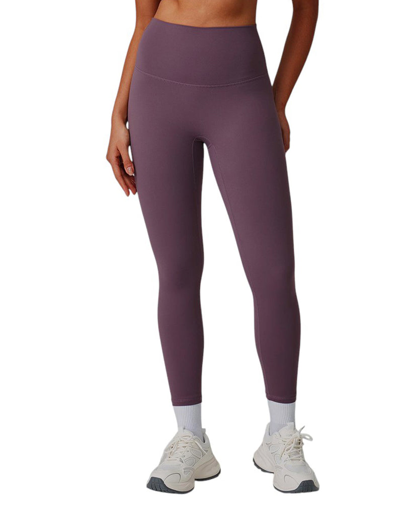 Alo Yoga Stretch High Waist Sports Leggings Light Purple D19108-LPR