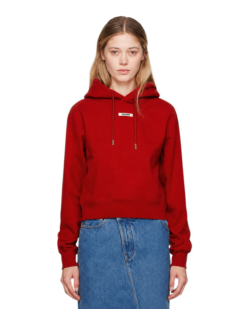 Jacquemus The Gros Grain Hoodie Red