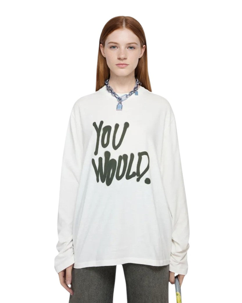 Acne Studios You Woold Long Sleeve White