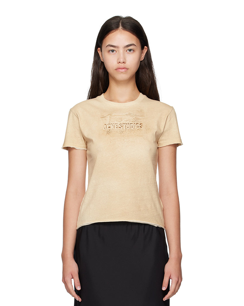 Acne Studios Printed T-Shirt Sand Beige