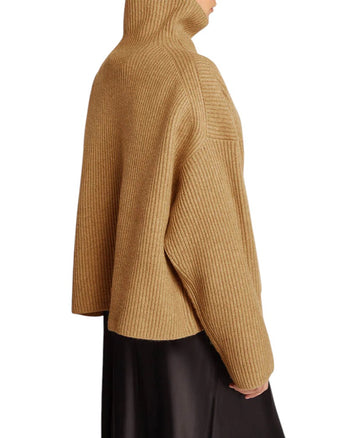 Toteme Wool-blend Rib Knit Camel