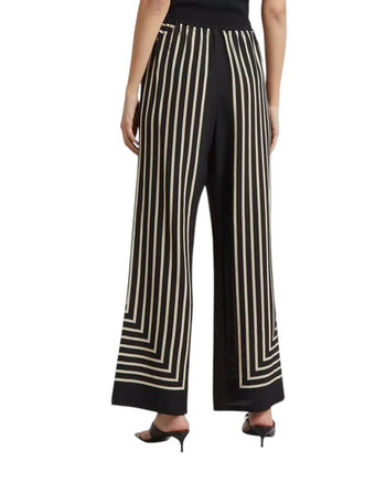 Toteme Monogram Silk Slacks Black