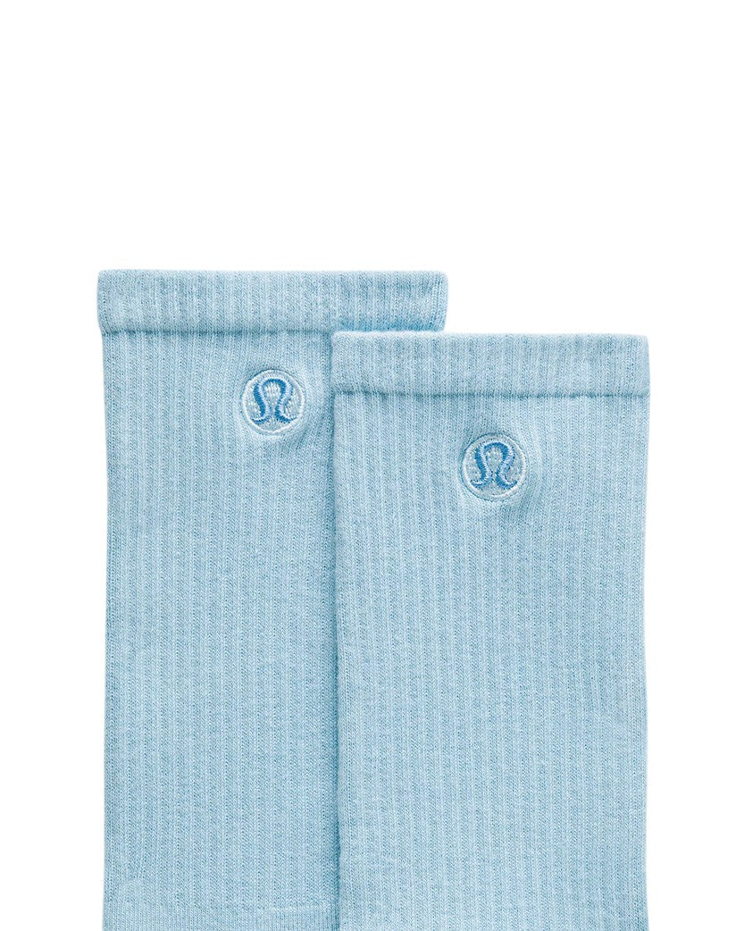 Lululemon Unisex Daily Essential Crew Socks Seafoam