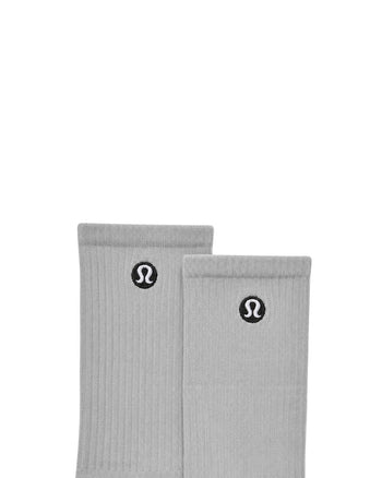 Lululemon Unisex Daily Essential Crew Socks Light Grey