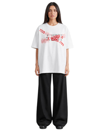 Maison Margiela Caution Tape Print T-Shirt White