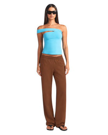 Skims French Terry Straight Leg Pant Cocoa