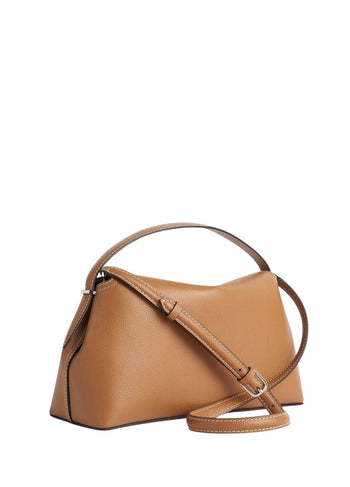 Toteme T-Lock Top Handle Grain Leather Tan