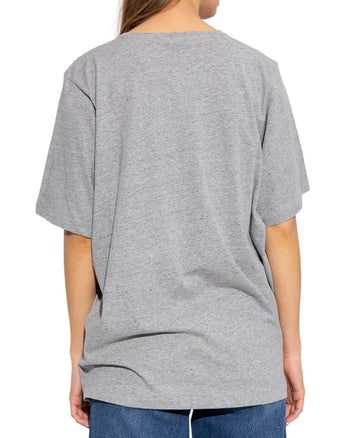 Toteme Oversized Mulberry Silk Tee Steel