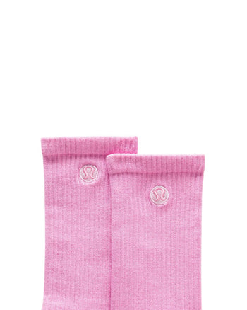 Lululemon Unisex Daily Essential Crew Socks Sweet Sorbet