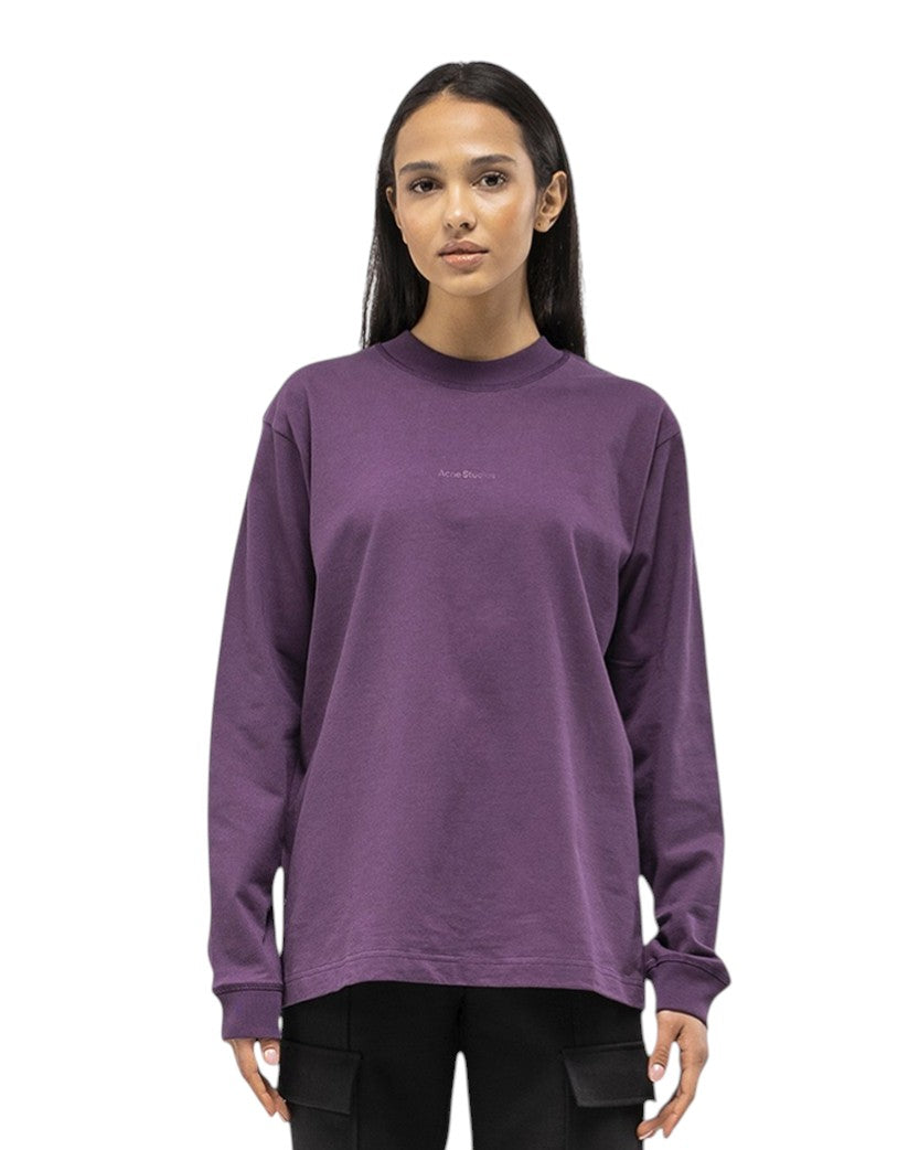 Acne Studios Simple Logo Long Sleeve Purple
