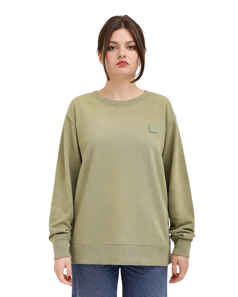 Acne Studios Crewneck Sweatshirt Olive Green