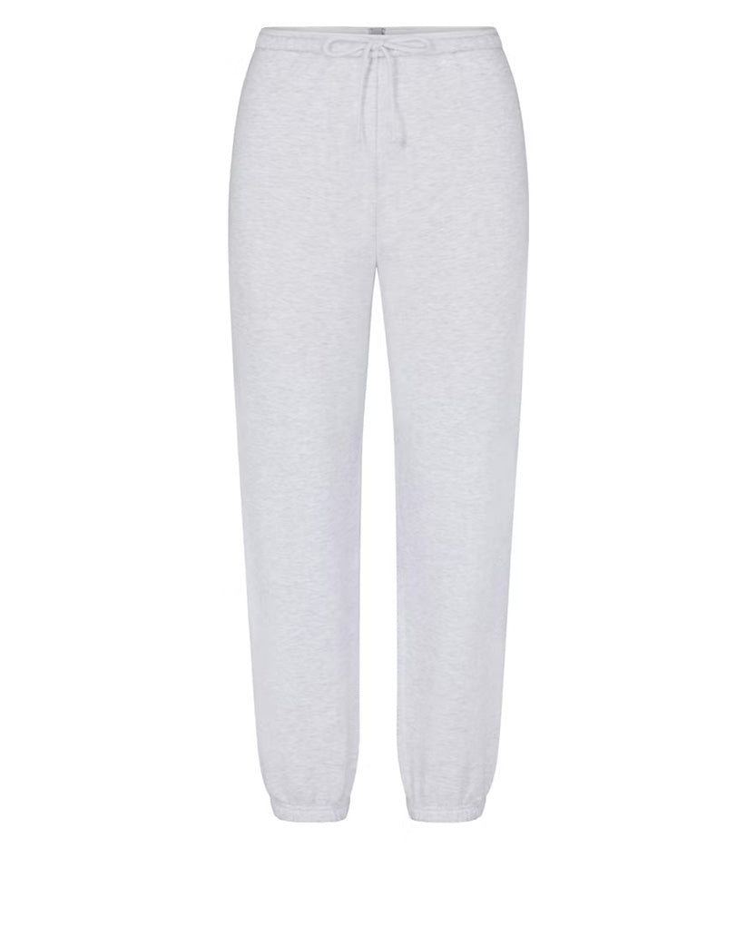 Skims Cotton Fleece Jogger Pant Barely Heather Grey