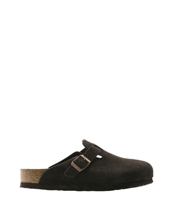 Birkenstock Boston Soft Footbed Suede Leather Mocha