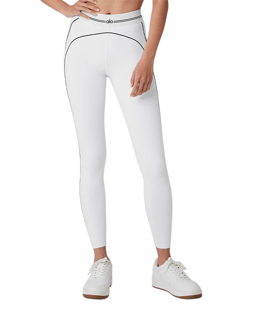 Alo Yoga Airbrush High-Waist Heart Throb Legging White