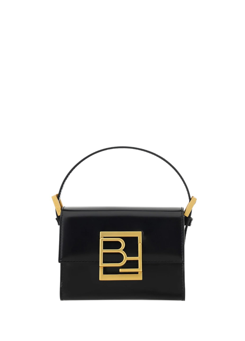 By Far Fran Semi Patent Leather Black