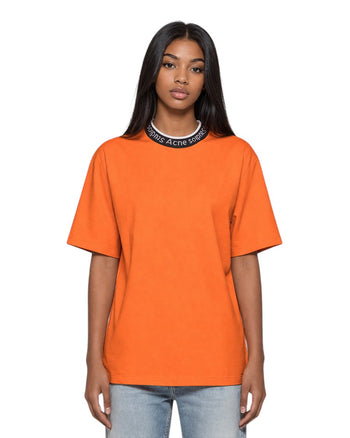 Acne Studios Extorr Logo T-Shirt Orange