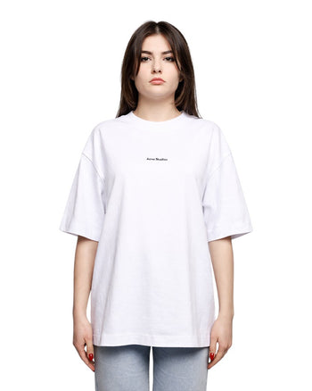 Acne Studios Logo cotton jersey T-shirt White