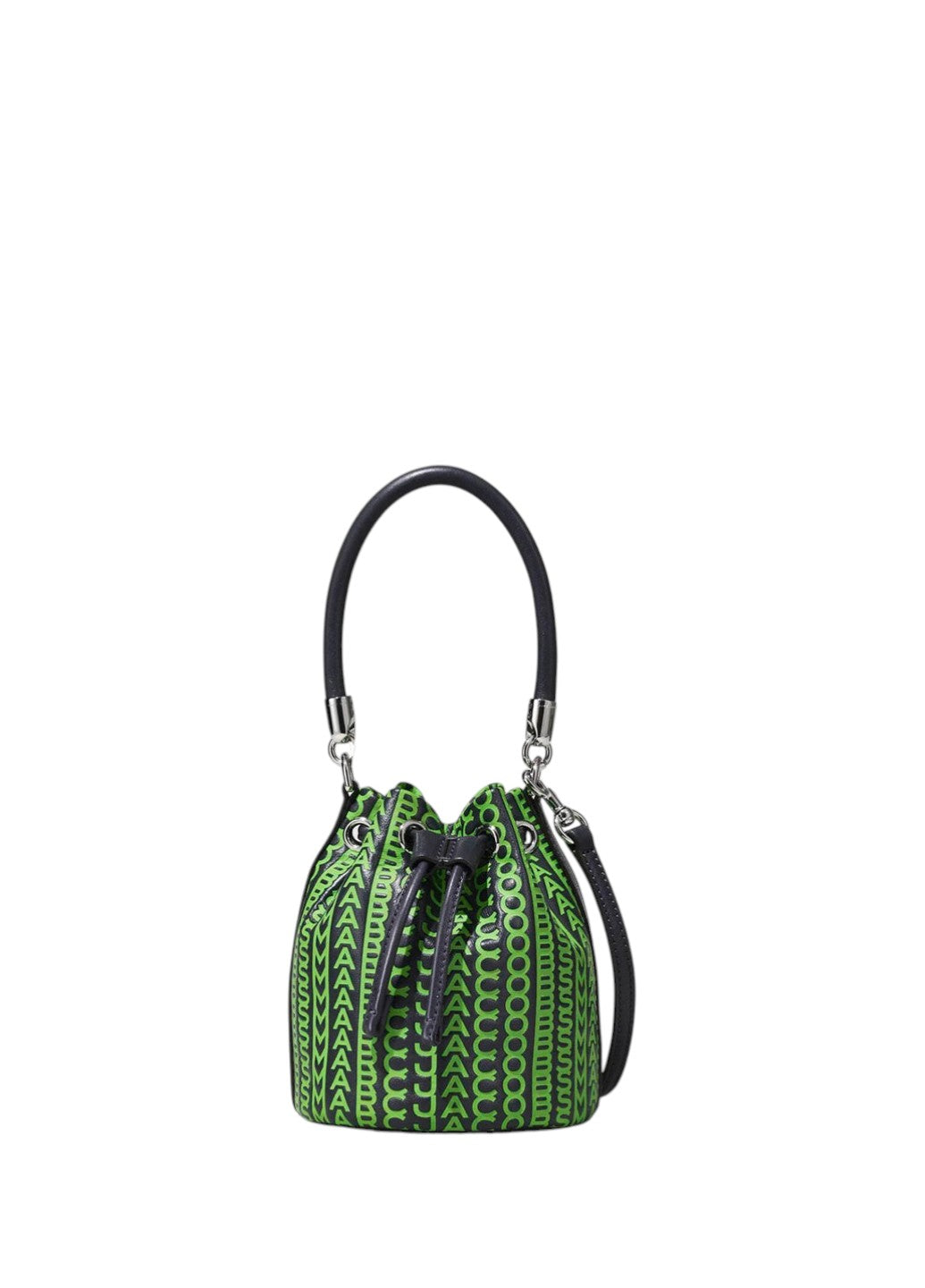 Marc Jacobs The Monogram Leather Micro Bucket Bag Green