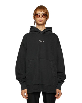 Acne Studios Franklin Reverse Logo Hoody Black