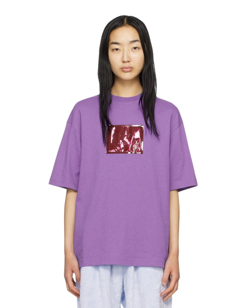 Acne Studios Inflatable Patch T-Shirt Iris Purple