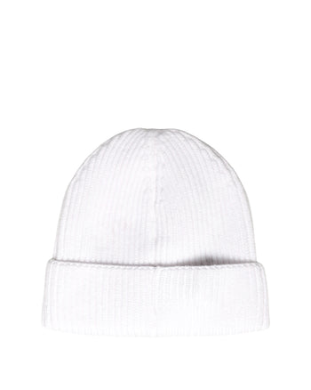AMI Alexandre Mattiussi Ami de Coeur Patch Beanie White