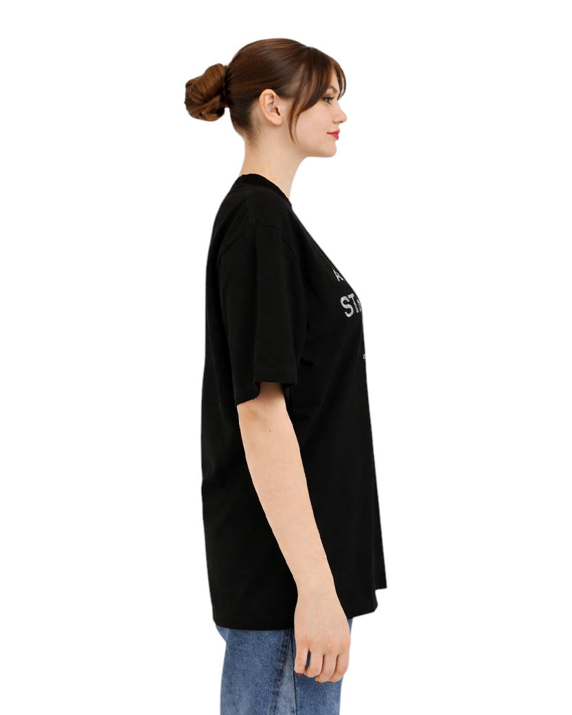 Acne Studios Logo Stamp T-Shirt Faded Black