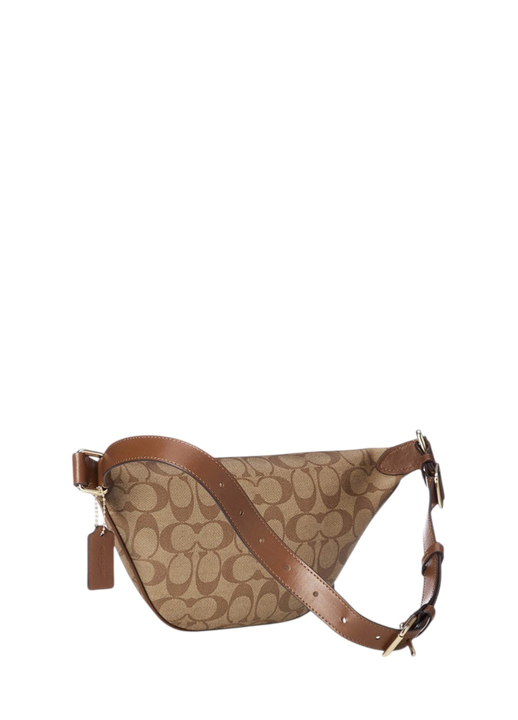 Coach Signature Belt Bag Fanny Pack Khaki Saddle