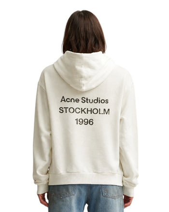 Acne Studios Logo Hoodie White