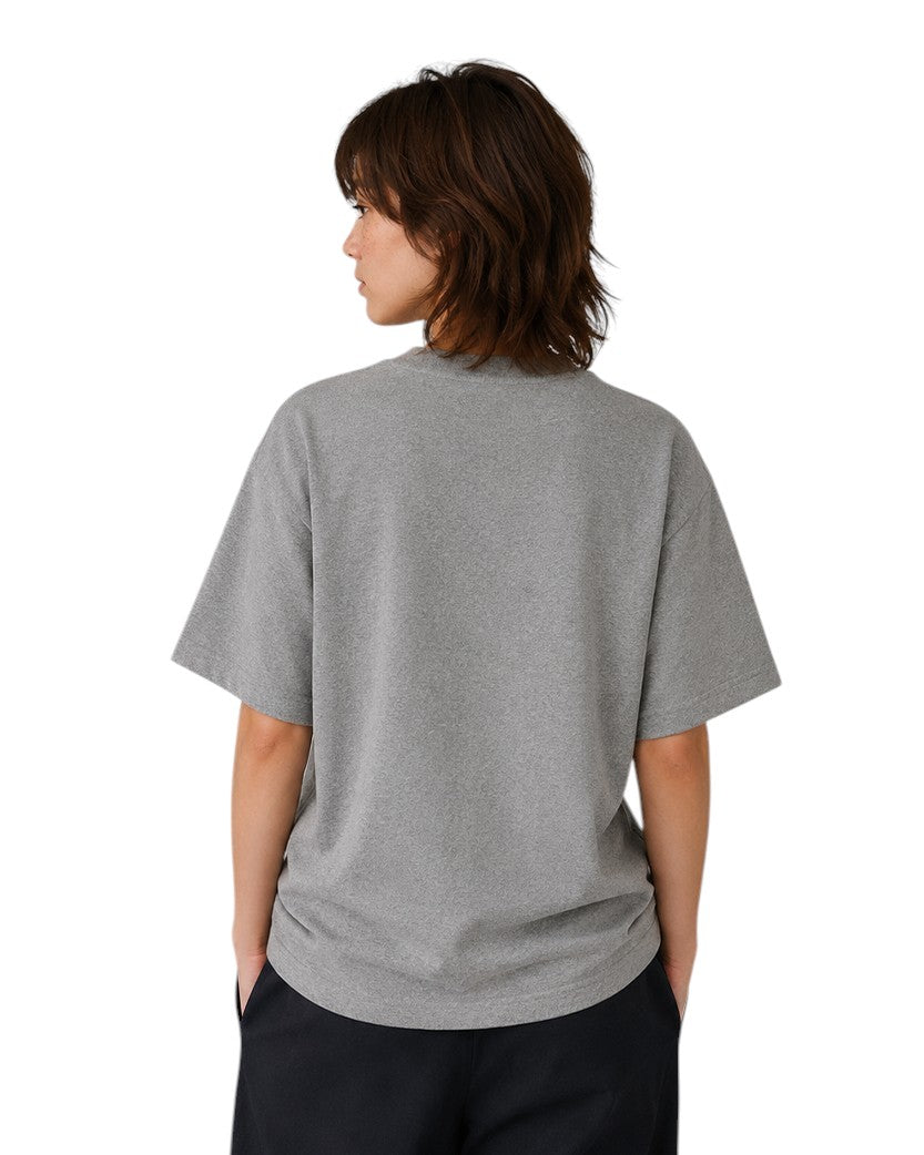 AMI Paris Ami De Coeur Tonal Small Heart T-Shirt Heather Grey