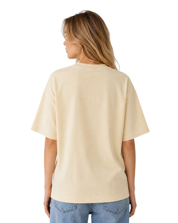 AMI Paris Ami De Coeur Tonal Small Heart T-Shirt Yellow