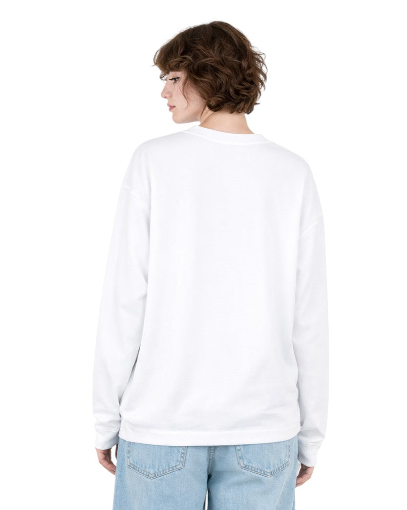 Acne Studios Exford Tourist Logo Long Sleeve Optic White