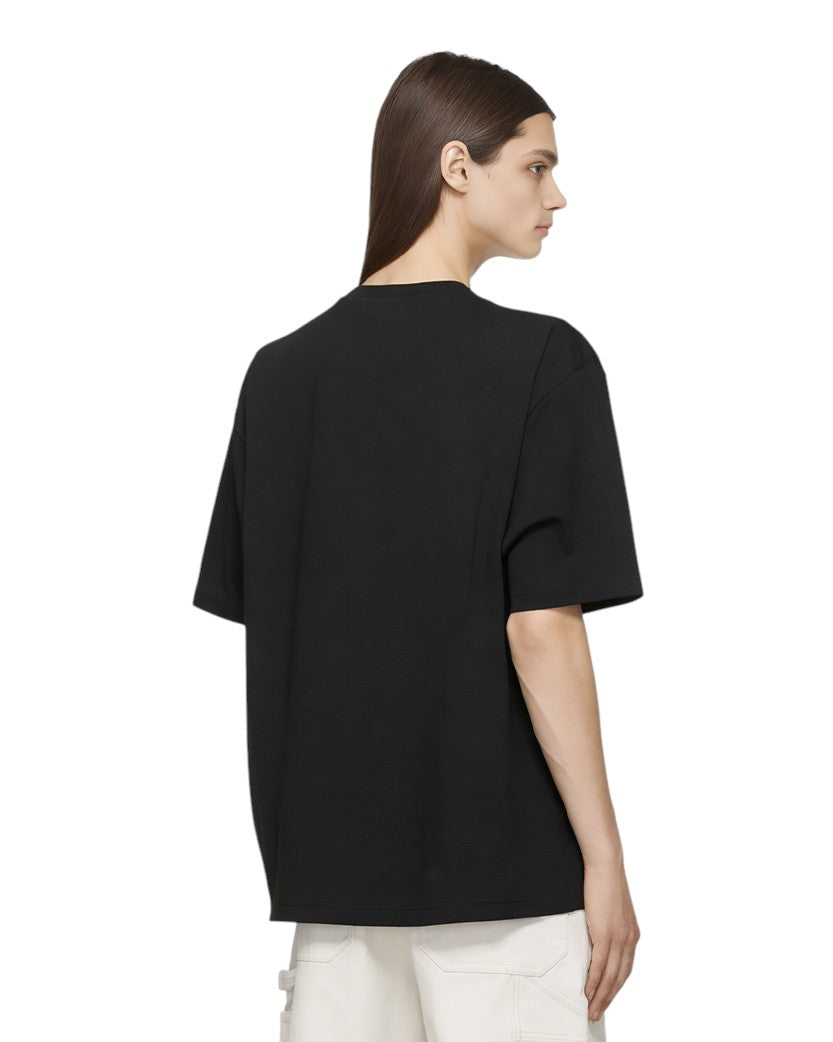 Acne Studios Face Stretch-Cotton T-Shirt Black