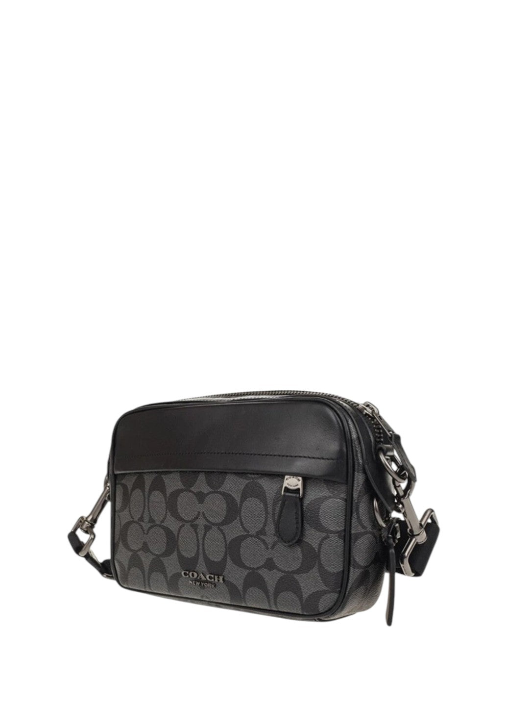 Coach Graham Crossbody Bag In Signature Canvas Black
