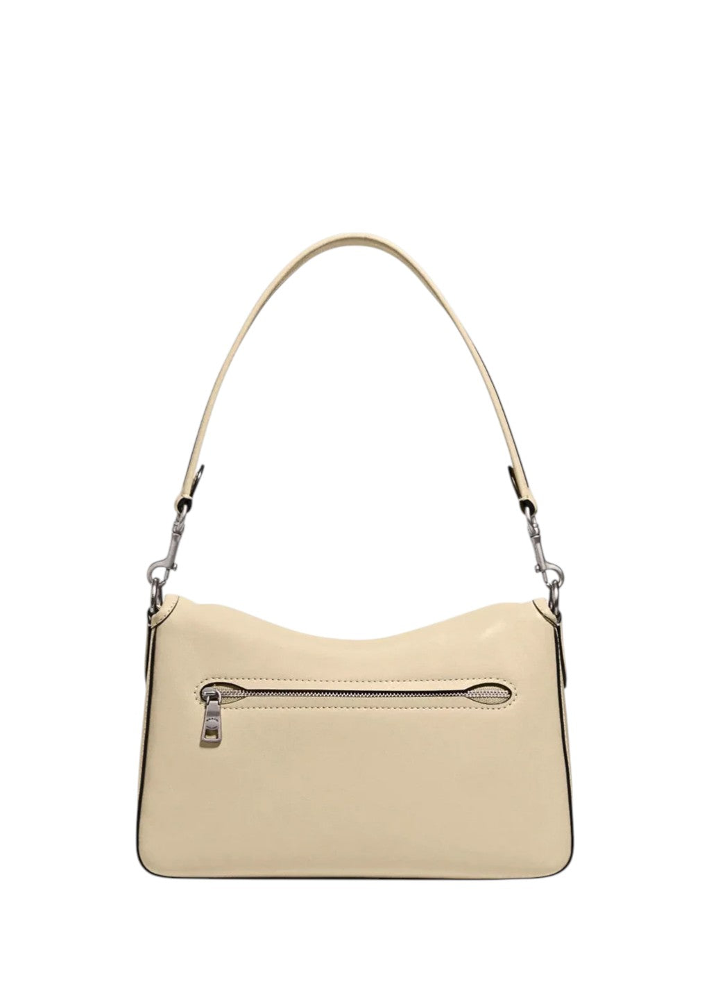 Coach Soft Tabby Shoulder Bag Ivory/Silver
