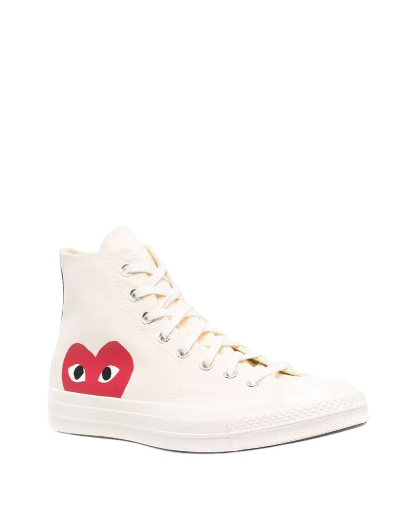 Converse x Comme Des Garcons Play High Top Sneakers White