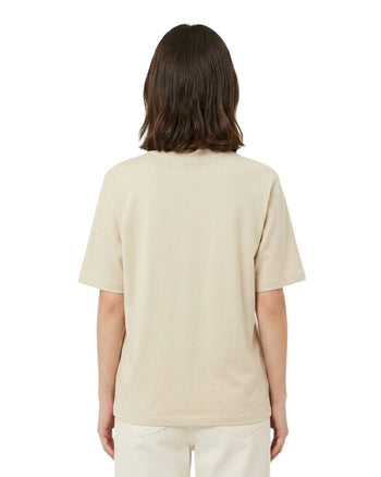 AMI Paris Ami De Coeur White Heart T-Shirt Beige