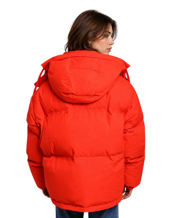 AMI Paris Ami de Coeur-Patch Padded Jacket Red