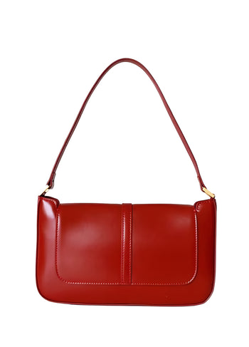 By Far Miranda Vintage Gloss Leather Burgundy
