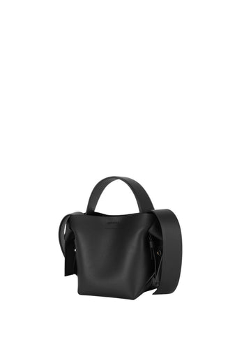 Acne Studios Musubi Micro leather shoulder bag Black