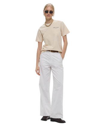 Sporty & Rich The Carlyle Souvenir T-Shirt Cream