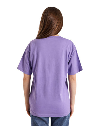 Acne Studios T-Shirt With Ellison Face Patch Purple