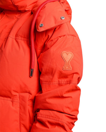 AMI Paris Ami de Coeur-Patch Padded Jacket Red
