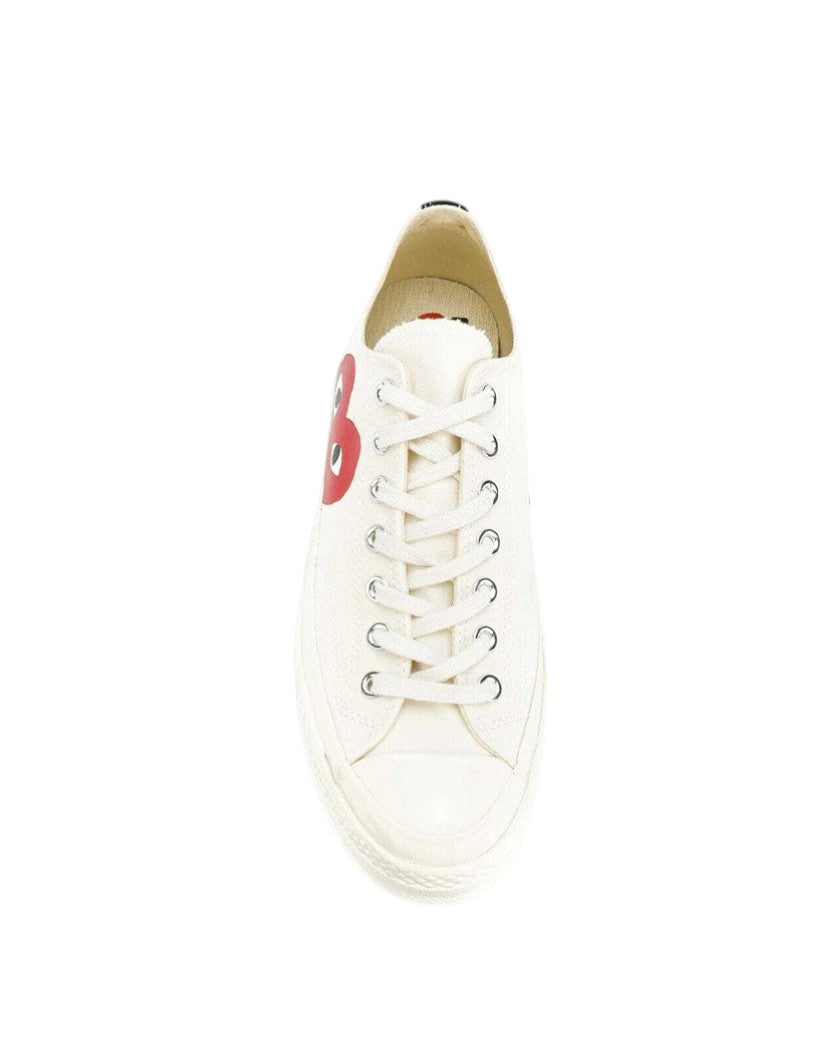Converse x Comme Des Garcons Play Low Top Sneakers White — SSTORIES