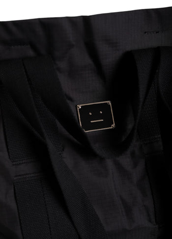 Acne Studios Arvid Plaque Face Tote Bag Black