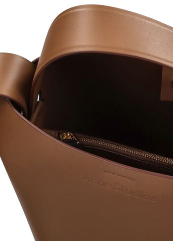 Acne Studios Musubi Small leather shoulder bag Brown