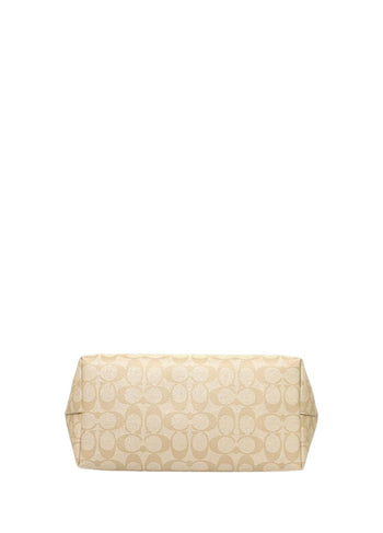 Coach City Zip Tote In Signature Canvas Chalk