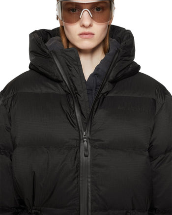 Acne Studios Hooded puffer coat Black