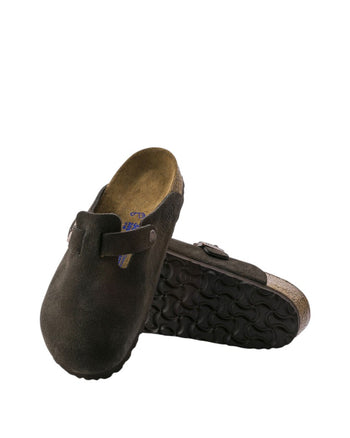 Birkenstock Boston Soft Footbed Suede Leather Mocha