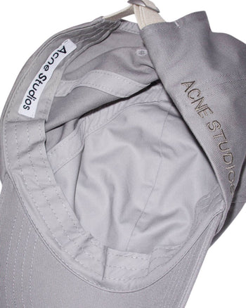 Acne Studios Cotton Baseball Cap Grey/Khaki